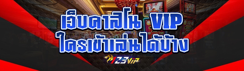 เว็บคาสิโน VIP ใครเข้าเล่นได้บ้าง