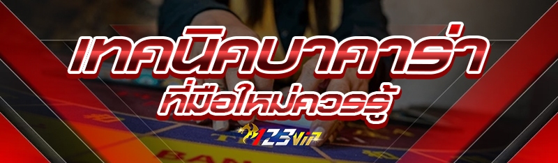 เทคนิคบาคาร่า ที่มือใหม่ควรรู้